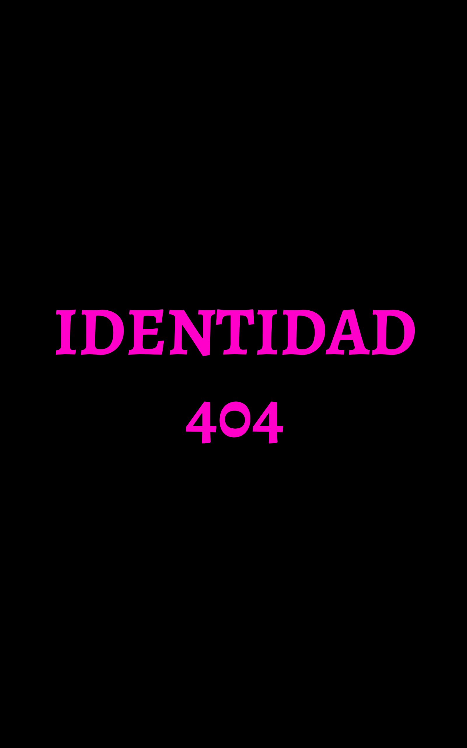 Portada de Identidad 404